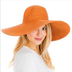 Wide Brim Plain Toyo Straw Sun Hat For Women